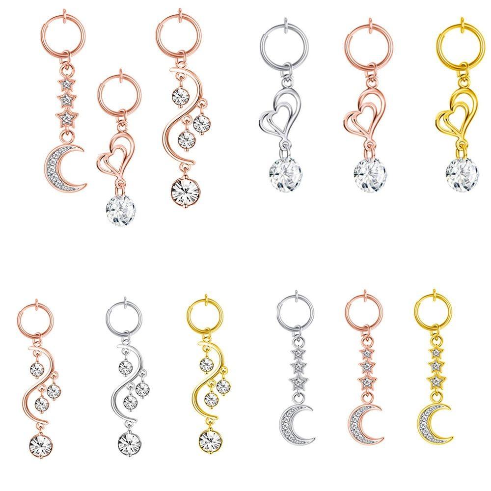 Earring Clip Belly Button Ring Comfortable Fake Belly Piercing Fashion Umbilical Navel Ring
Earring Clip Belly Button Ring Comfortable Fake Belly Piercing Fashion Umbilical Navel Ring