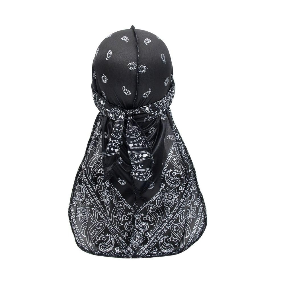 DAZUMA Paisley Satin Durag Hip Hop Dance Hat Bandana Turban Pirate Dancer Durag Tail Inner Cap Sweatband durag (black) чёрный
DAZUMA Paisley Satin Durag Hip Hop Dance Hat Bandana Turban Pirate Dancer Durag Tail Inner Cap Sweatband durag (black) чёрный