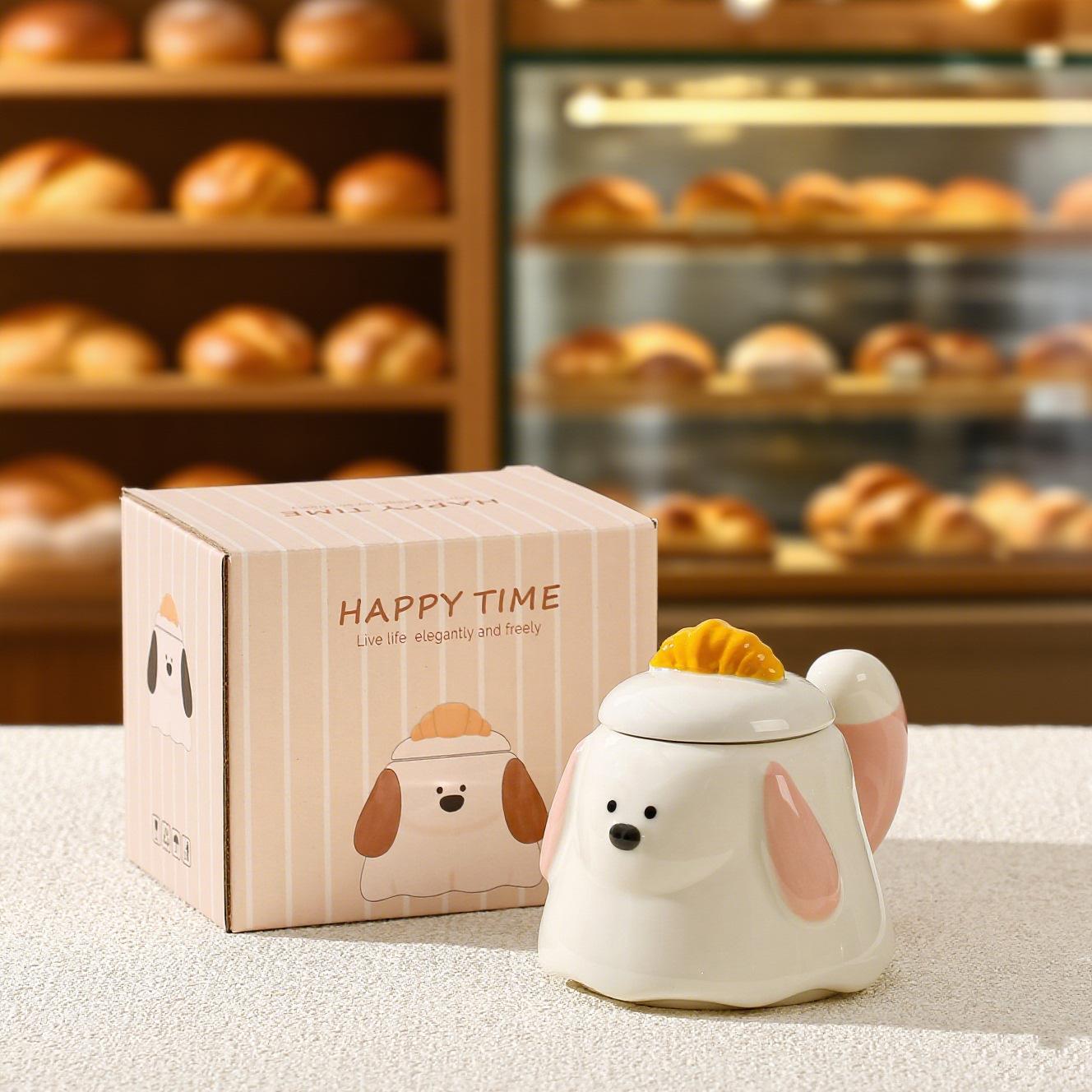 New product with lid cute cartoon horn cup dog ceramic cup high value mug with gift couple cup ≈400ml
New product with lid cute cartoon horn cup dog ceramic cup high value mug with gift couple cup ≈400ml