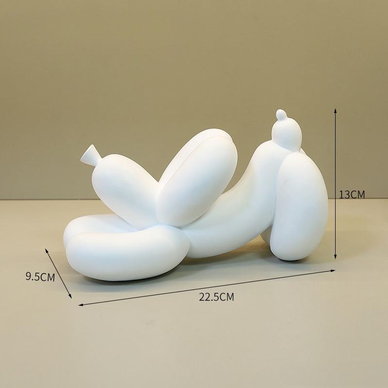 Stretching Balloon Dog Resin Statue Playful Modern Art Sculpture Cute Animal Desk Decor Gift for Dog Lovers Art Enthusiasts білий
Stretching Balloon Dog Resin Statue Playful Modern Art Sculpture Cute Animal Desk Decor Gift for Dog Lovers Art Enthusiasts білий