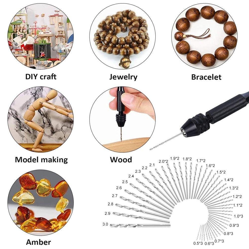 49PCS Durable Micro Drill Practical Mold Drilling Hand Model Craft DIY Tool Twist Drill Bit
49PCS Durable Micro Drill Practical Mold Drilling Hand Model Craft DIY Tool Twist Drill Bit