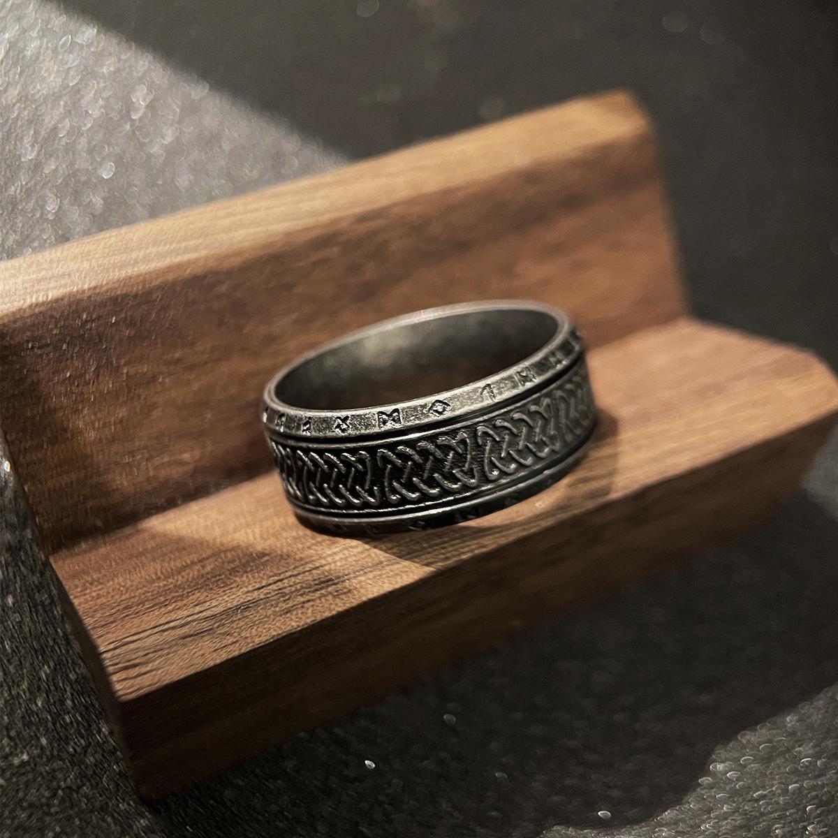 Antique Rune Pattern Engraved Stainless Steel Ring for Men Viking Punk Gothic Edgy Mystic Biker Accessories Unisex Gift 12
Antique Rune Pattern Engraved Stainless Steel Ring for Men Viking Punk Gothic Edgy Mystic Biker Accessories Unisex Gift 12