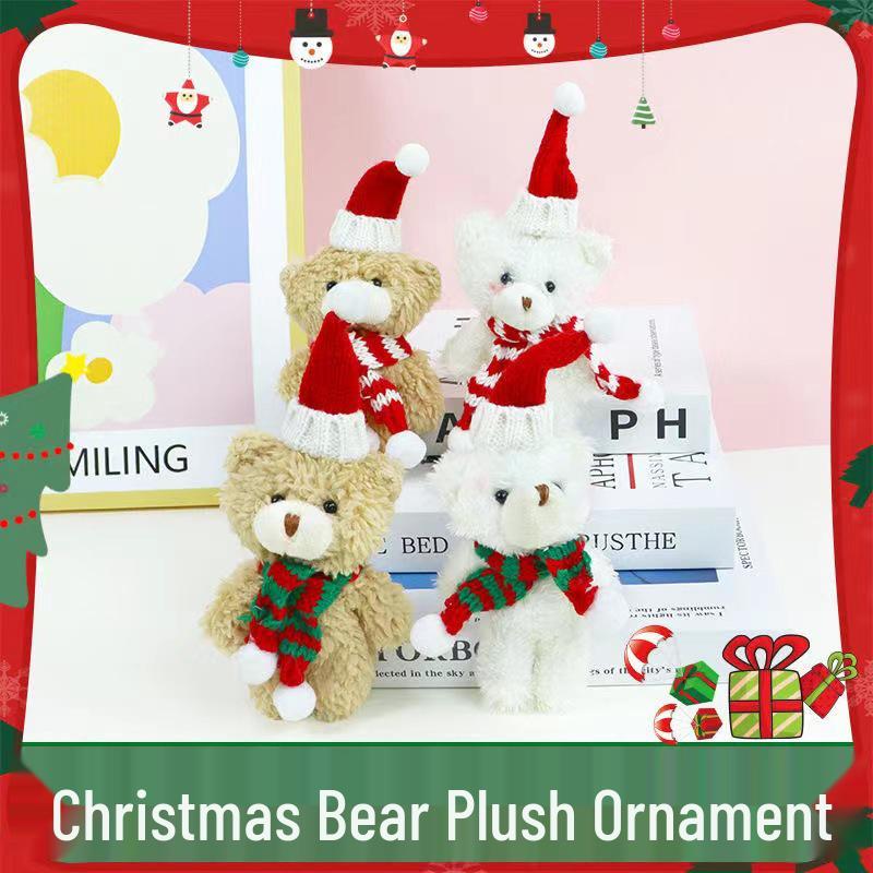 Christmas Teddy Bear Plush Doll Keychain: Cute New Year Gift, Couple Pendant, Bouquet Accessory White Bear with Red Scarf
Christmas Teddy Bear Plush Doll Keychain: Cute New Year Gift, Couple Pendant, Bouquet Accessory White Bear with Red Scarf