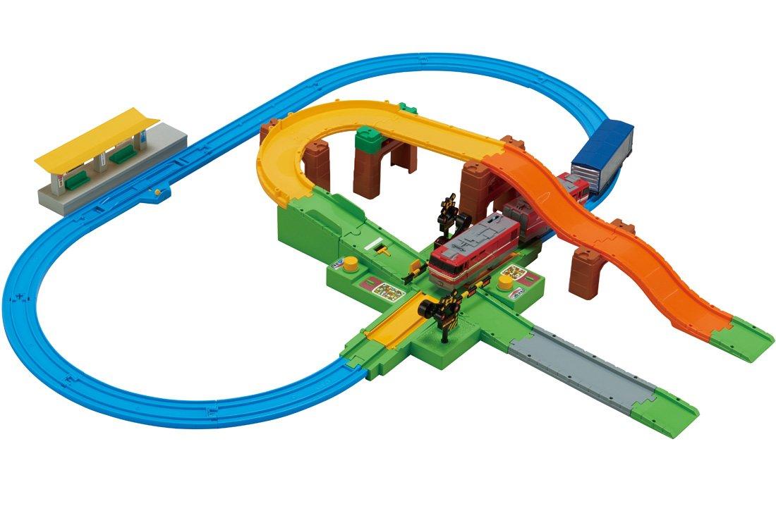 Plarail play Tomica набор рельс для железнодорожного переезда Давайте вместе!
Plarail play Tomica набор рельс для железнодорожного переезда Давайте вместе!