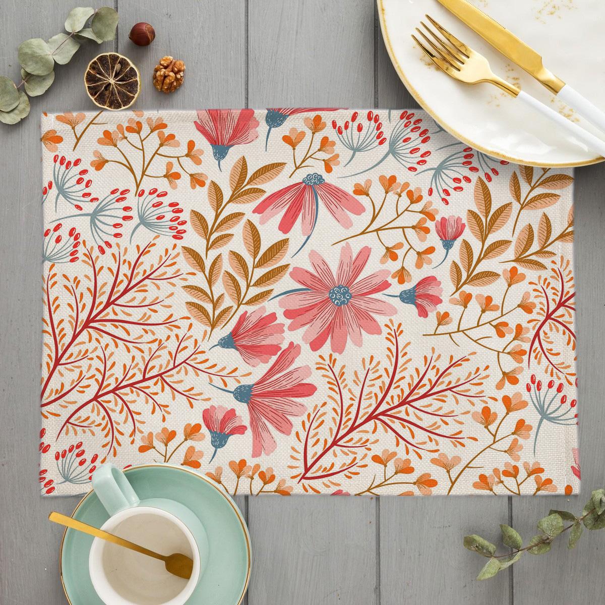 Floral Pattern Placemat Kitchen Decor Linen Boho Flower Dining Table Mats Coaster Pad Bowl Coffee Cup Mat 45x30cm 2pcs 30x45cm
Floral Pattern Placemat Kitchen Decor Linen Boho Flower Dining Table Mats Coaster Pad Bowl Coffee Cup Mat 45x30cm 2pcs 30x45cm
