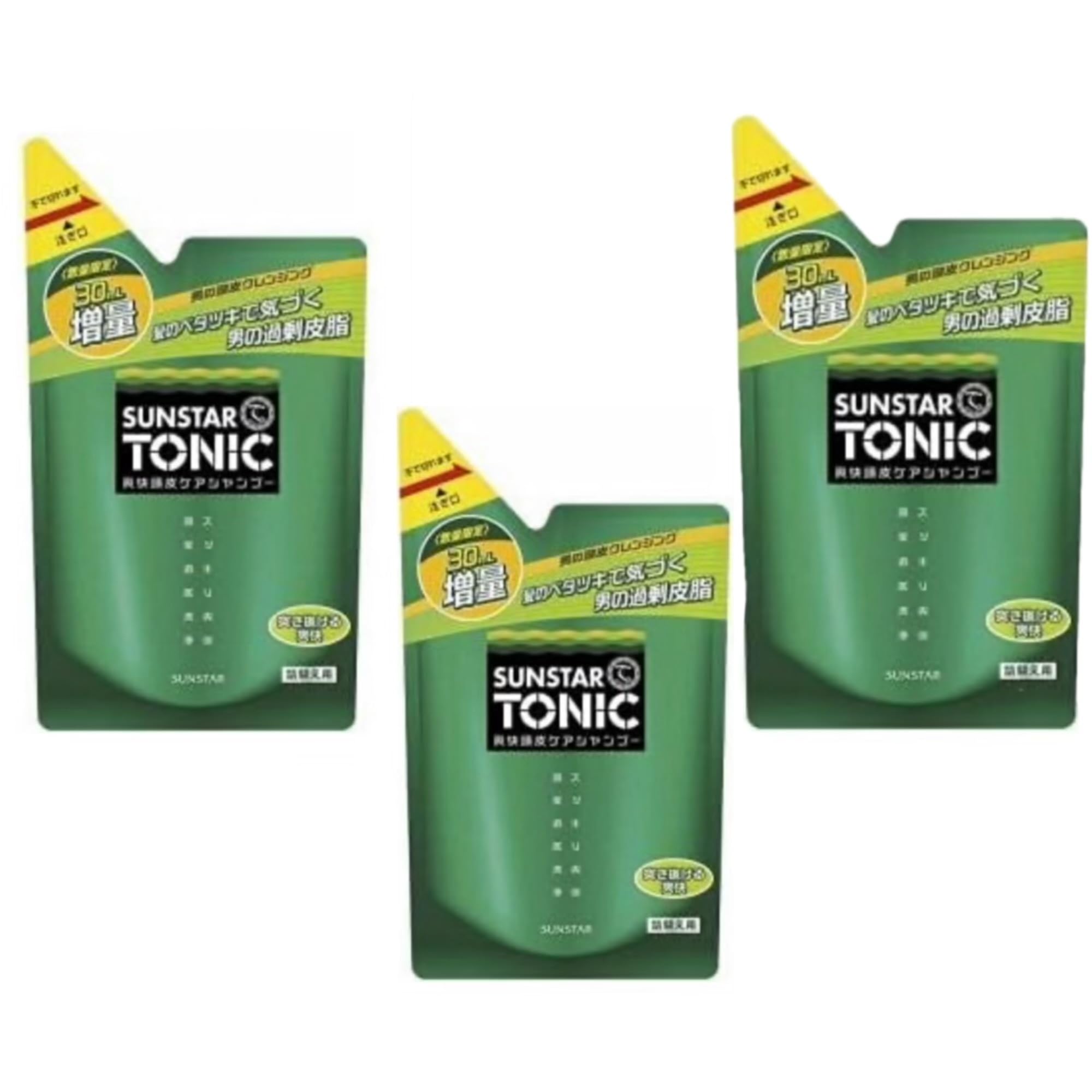 Sunstar Tonic Shampoo, Refreshing Scalp Care Shampoo, Refill, Extra Large, 390ml x 3-Pack, Pore Cleansing, Sebum-Free, Silicone-Free
Sunstar Tonic Shampoo, Refreshing Scalp Care Shampoo, Refill, Extra Large, 390ml x 3-Pack, Pore Cleansing, Sebum-Free, Silicone-Free