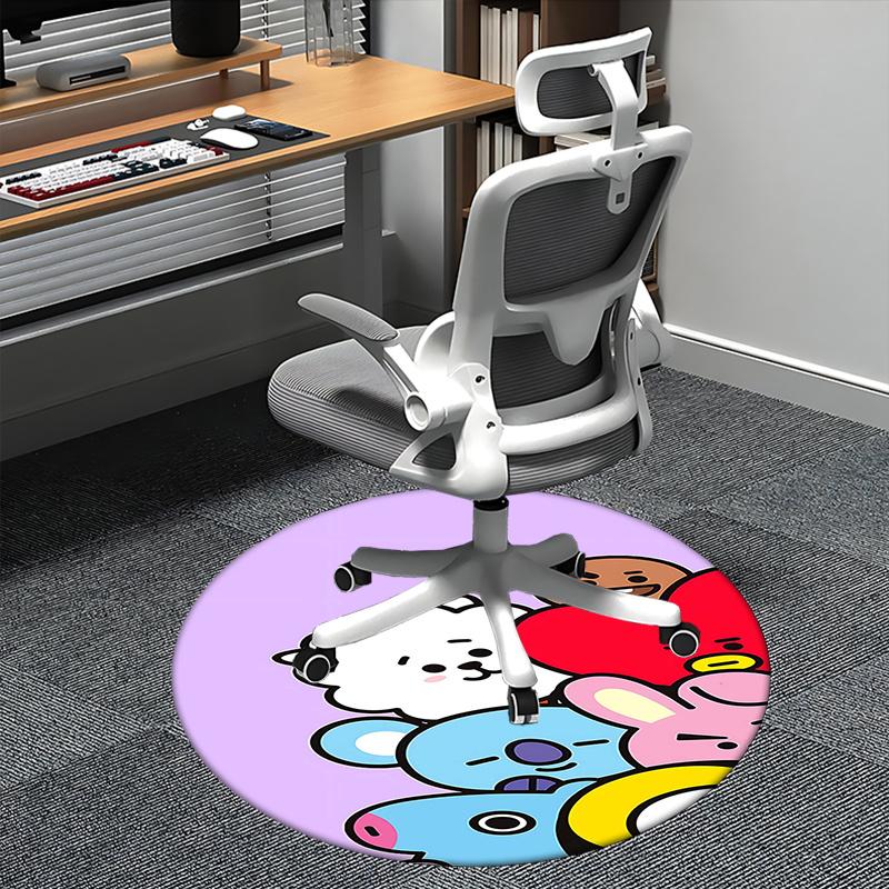 BT21 Characters, Chair mat Round Rug-Office carpet, Machine Washable, Non-slip, Suitable for Living Rooms, Bedrooms, Entryways, and Holiday- 80cm by 80cm
BT21 Characters, Chair mat Round Rug-Office carpet, Machine Washable, Non-slip, Suitable for Living Rooms, Bedrooms, Entryways, and Holiday- 80cm by 80cm