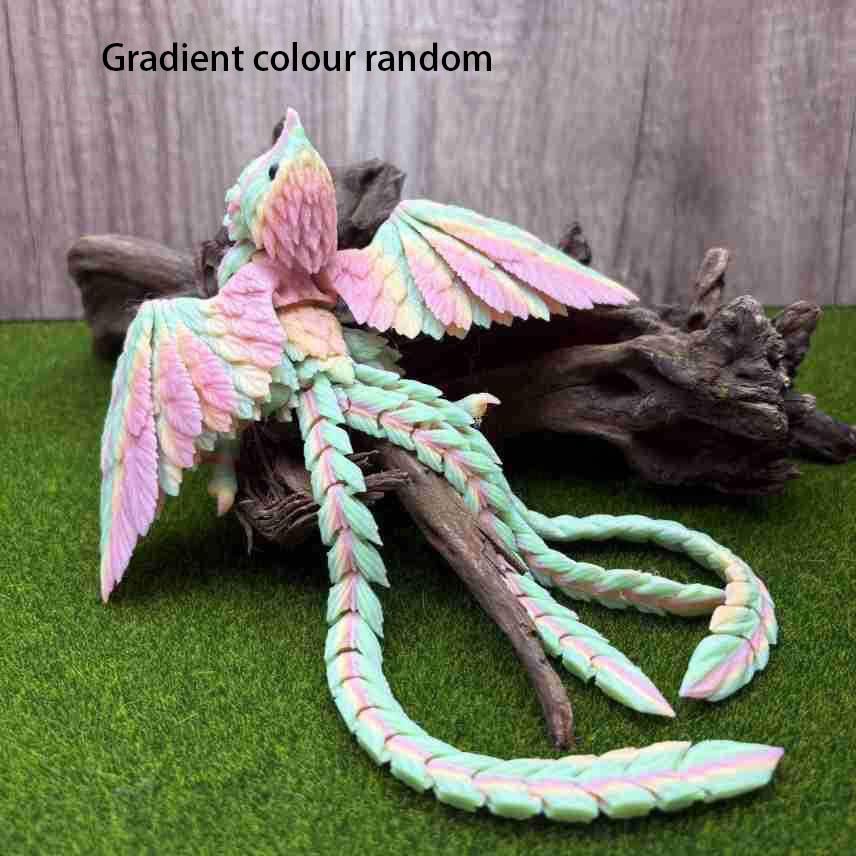 3D Printing Candy-Colour Phoenix Toy Flexible Joints Movable Wing Can Be Unfolded Desktop Small Ornament Decor Toy Birthday Gift
3D Printing Candy-Colour Phoenix Toy Flexible Joints Movable Wing Can Be Unfolded Desktop Small Ornament Decor Toy Birthday Gift