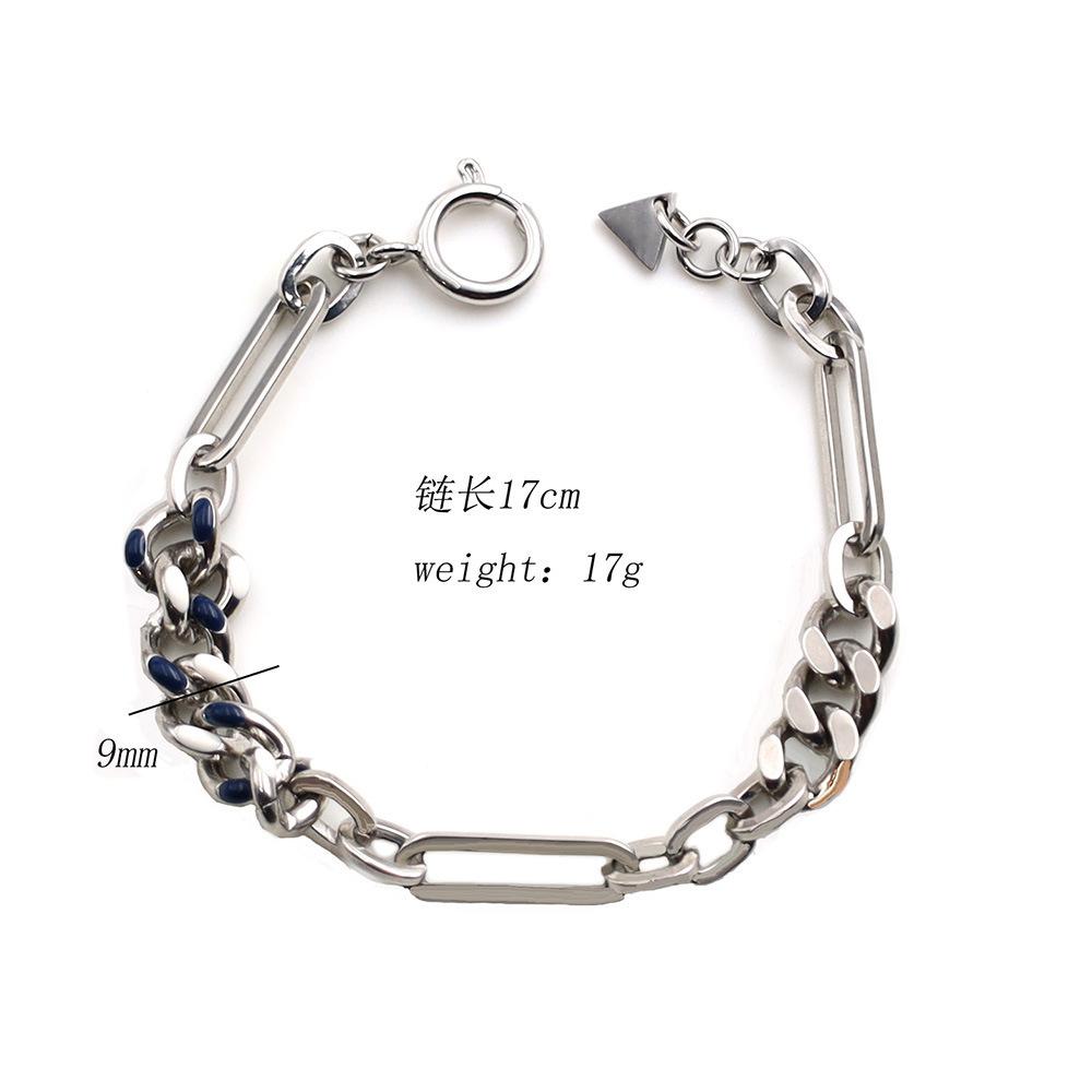 Jewelry Blue Epoxy Cuban Chain Splicing Bracelet Premium Titanium Steel Hand Jewelry
Jewelry Blue Epoxy Cuban Chain Splicing Bracelet Premium Titanium Steel Hand Jewelry