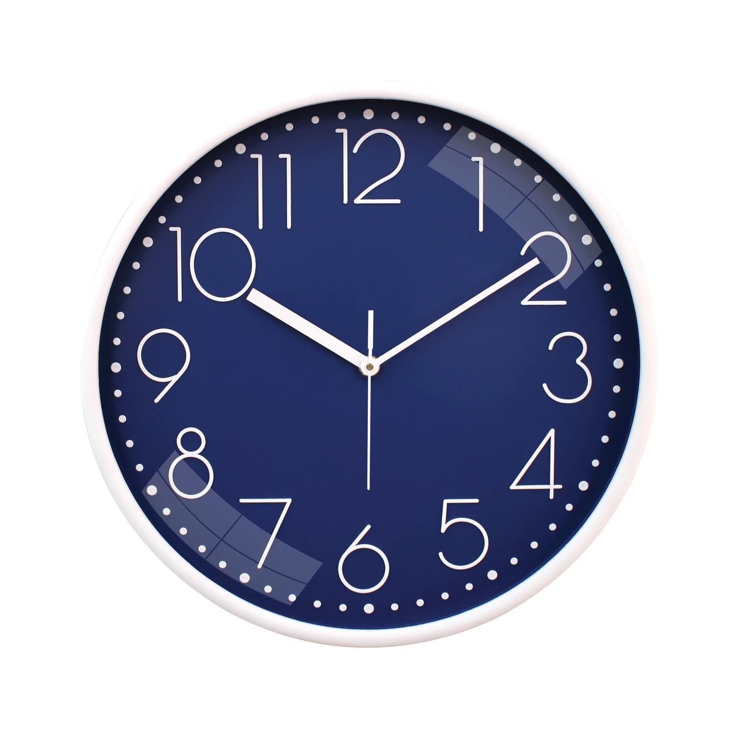 Plastic Wall Clock, Quartz Movement, Silent Sweep, Modern Embossed, Easy-to-Read Time Indicator (30 Cm X 30 Cm, Blue), Analog
Plastic Wall Clock, Quartz Movement, Silent Sweep, Modern Embossed, Easy-to-Read Time Indicator (30 Cm X 30 Cm, Blue), Analog