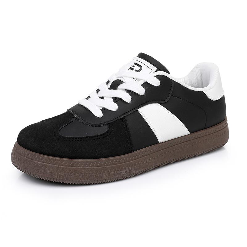 Обувь женская новая немецкая тренировочная обувь удобная нескользящая износостойкая нескользящая обувь для мам круглый носок легкая повседневная универсальная одинарная обувь 35 чёрный