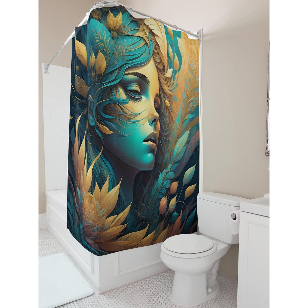 Mystical Woman With Feathers Waterproof Shower Curtain W60H190(CM)-1 Pcs
Mystical Woman With Feathers Waterproof Shower Curtain W60H190(CM)-1 Pcs
