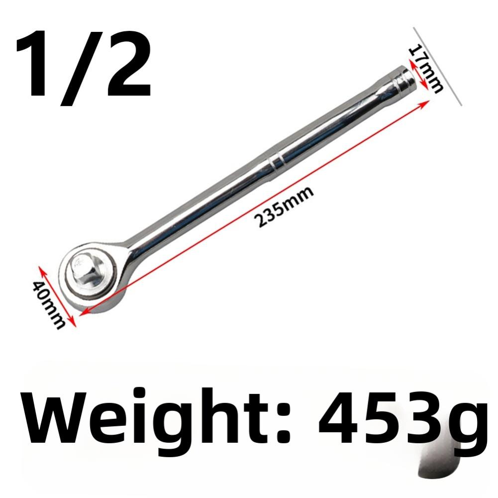Chrome Vanadium Steel Ratchet Wrench 1/4 3/8 1/2 Quick Release Socket with Square Heads Spanner for Workshop and Garage Use 1percent4
Chrome Vanadium Steel Ratchet Wrench 1/4 3/8 1/2 Quick Release Socket with Square Heads Spanner for Workshop and Garage Use 1percent4