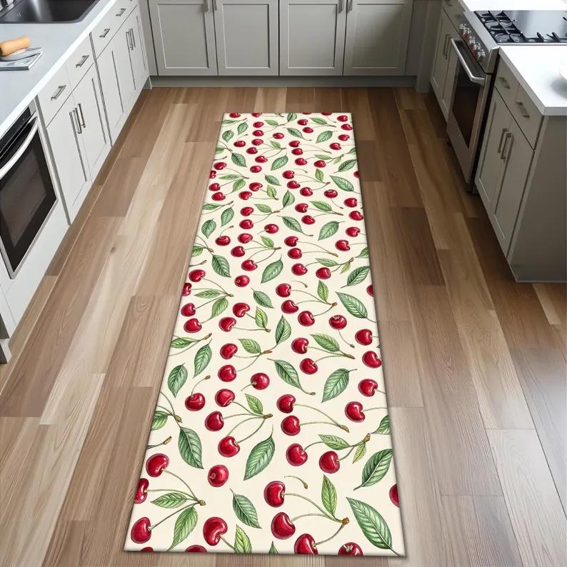 Green Plant Cherry Runner Rug Fruit Watermelon Printed Carpeted Porch Foyer Fully Carpeted Kitchen Non Slip Mat Home Decoration 40X120CM
Green Plant Cherry Runner Rug Fruit Watermelon Printed Carpeted Porch Foyer Fully Carpeted Kitchen Non Slip Mat Home Decoration 40X120CM