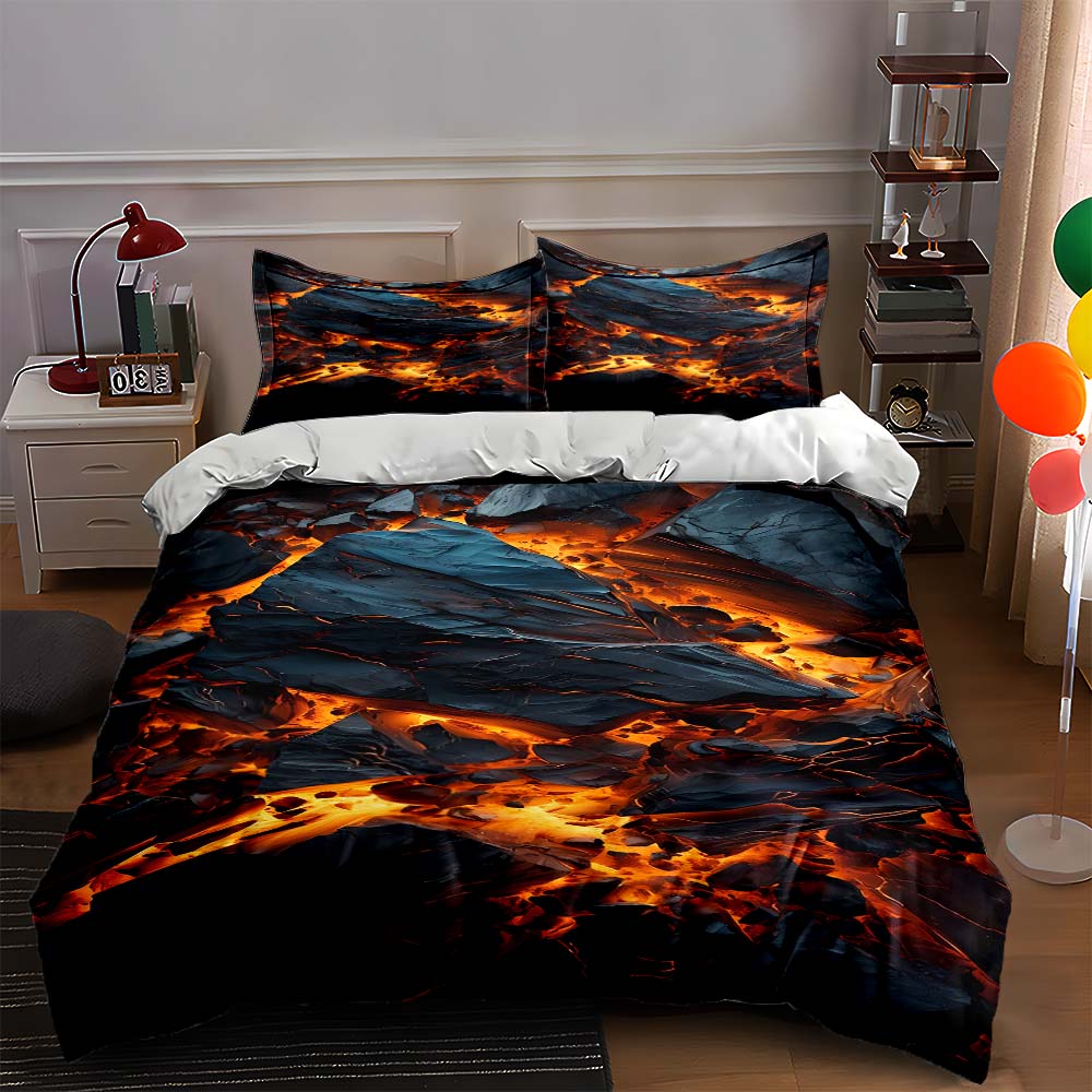 Fiery molten lava. Bedding Duvet cover sets Duvet covers Pillowcases gifts (1 * Duvet Cover 2 * Pillowcases, without duvet insert) 135x200cm
Fiery molten lava. Bedding Duvet cover sets Duvet covers Pillowcases gifts (1 * Duvet Cover 2 * Pillowcases, without duvet insert) 135x200cm
