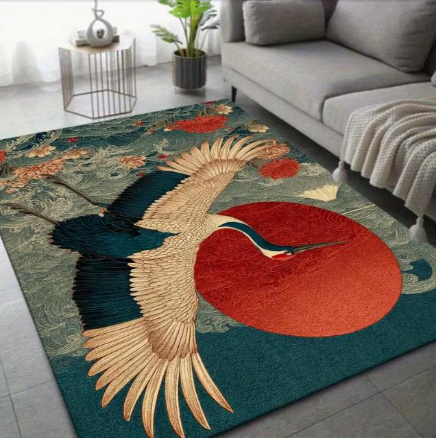 The Red Sun Crow and Japanese Samurai Pattern Printed Area Carpet Decorative Pad for Living Rooms Bedrooms Porches and Corridors 40x60cm
The Red Sun Crow and Japanese Samurai Pattern Printed Area Carpet Decorative Pad for Living Rooms Bedrooms Porches and Corridors 40x60cm