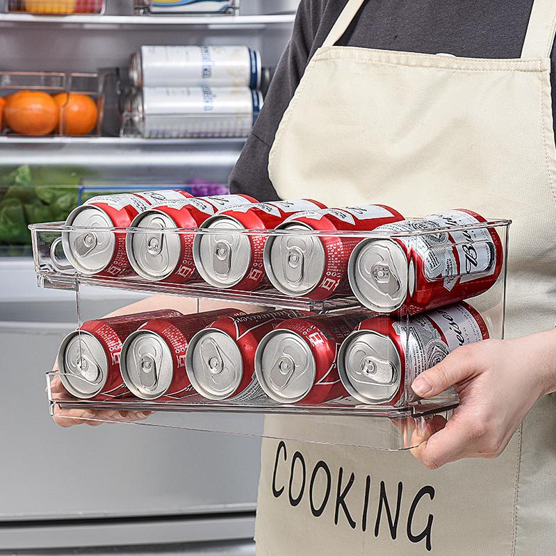Double-Layer PET Refrigerator Beverage Rack - Kitchen Storage for Beer & Soda Cans Single-layer Beverage Rack Small
Double-Layer PET Refrigerator Beverage Rack - Kitchen Storage for Beer & Soda Cans Single-layer Beverage Rack Small