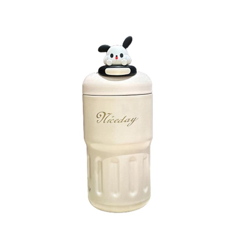 Мультяшная 600 мл Фигурка Изолированная чашка из нержавеющей стали Чашка для питья Прямая Портативная