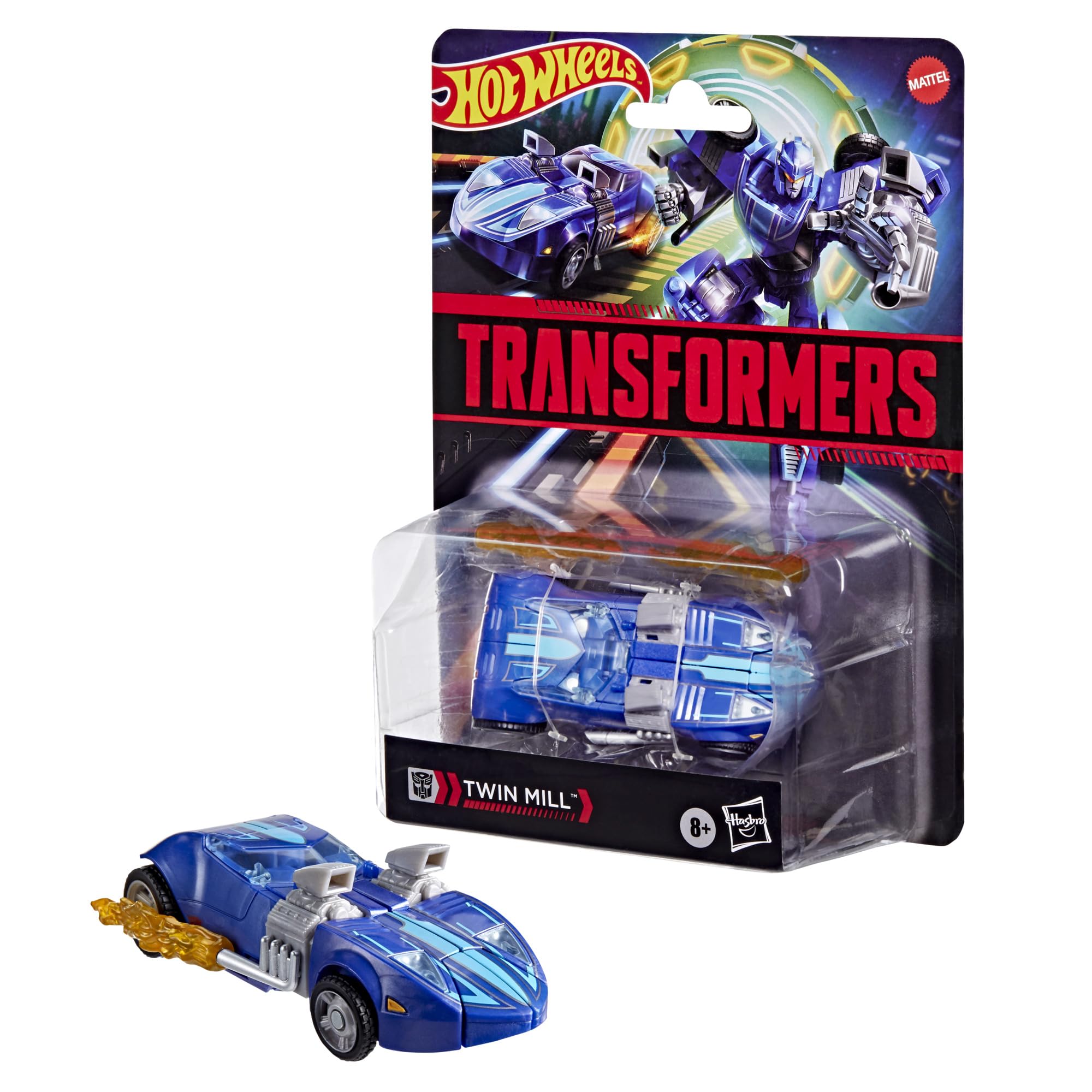 Трансформери Спільна Колекція Hot Wheels x Twin Mill Робот-Фігурка Класу Deluxe Трансформується в Гоночний Автомобіль Іграшка для Віку 8+ Автомобіль 5 дюймів, синій
Трансформери Спільна Колекція Hot Wheels x Twin Mill Робот-Фігурка Класу Deluxe Трансформується в Гоночний Автомобіль Іграшка для Віку 8+ Автомобіль 5 дюймів, синій