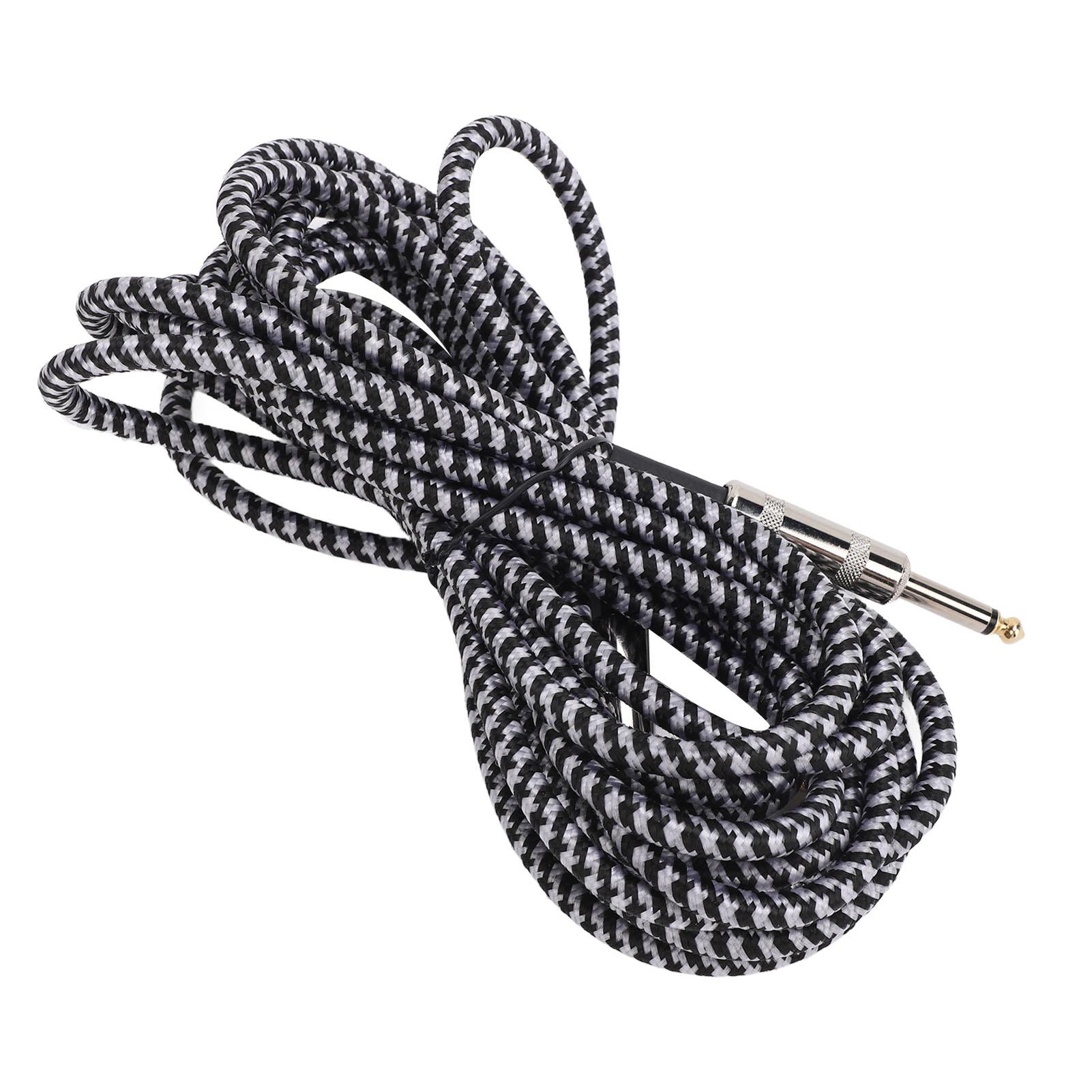 Guitar Connection Cable 6.35mm Interface Electric Instrument Woven Cord for Bass Microphone Speaker Amplifier Mixer
Guitar Connection Cable 6.35mm Interface Electric Instrument Woven Cord for Bass Microphone Speaker Amplifier Mixer