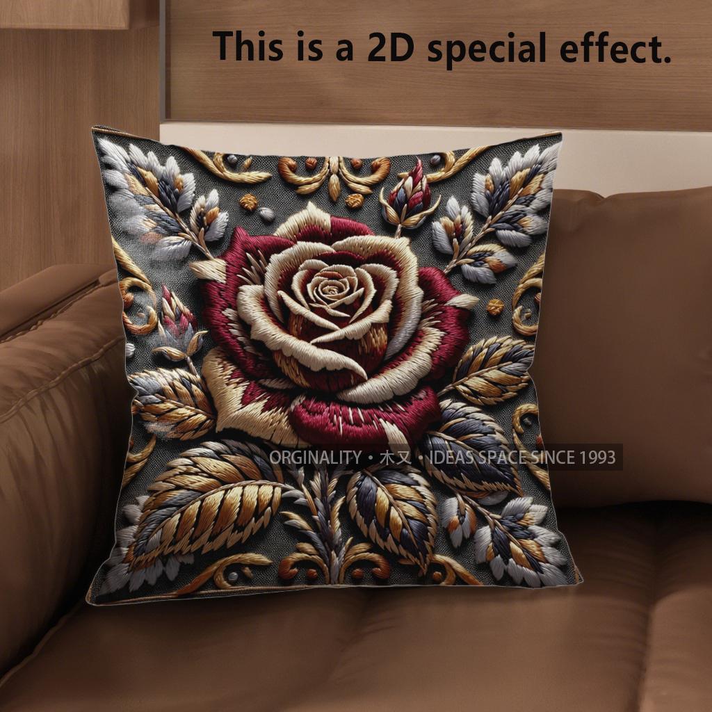 2D Vintage Rose Embossed Throw Pillow Covers Pattern Cushion Cover Suitable For Sofa Bedroom Car Pillow Cover 40x40cm
2D Vintage Rose Embossed Throw Pillow Covers Pattern Cushion Cover Suitable For Sofa Bedroom Car Pillow Cover 40x40cm