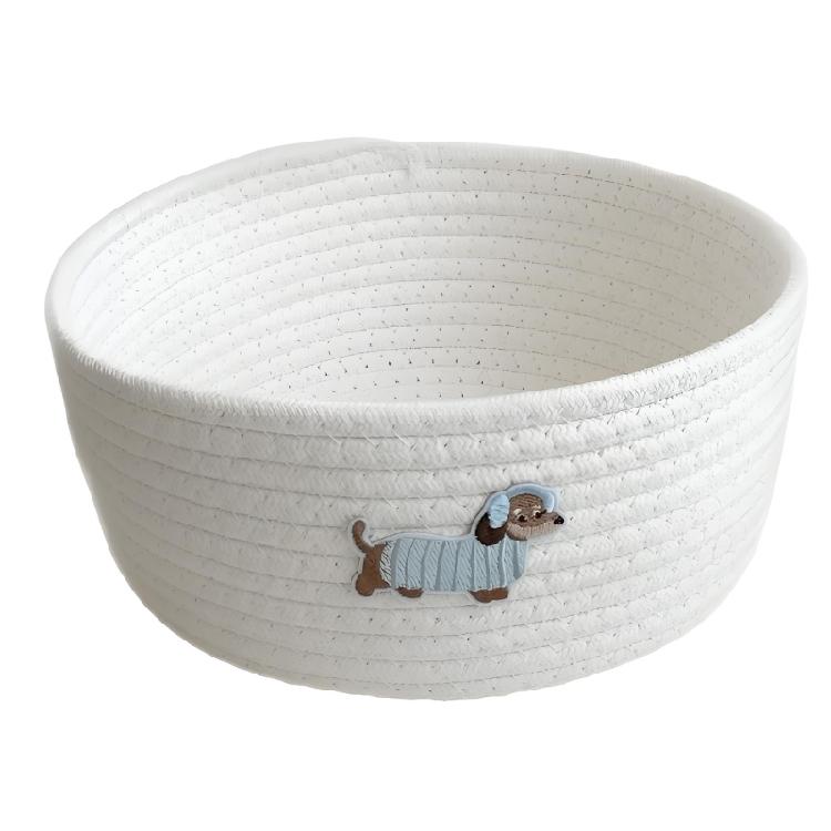 Dog Woven Cotton Basket For Home Use To Store Magazines Blankets Or Pet Supplies Decorative Storage Bin S
Dog Woven Cotton Basket For Home Use To Store Magazines Blankets Or Pet Supplies Decorative Storage Bin S