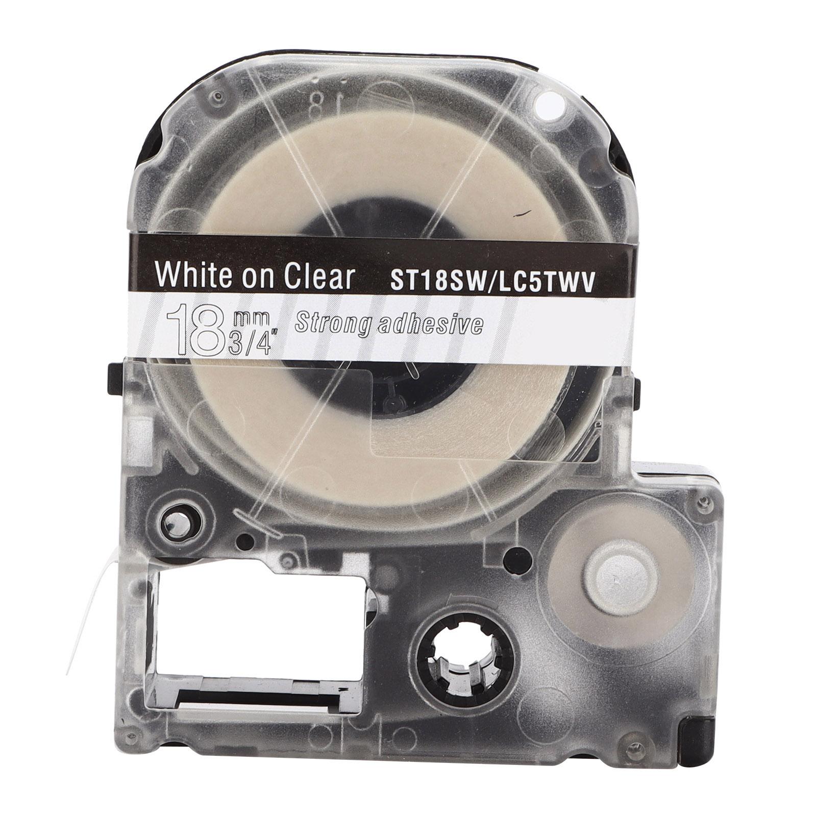 Label Tape PET Replacement Memo Paper for Epson Label Printer for KINGJIM Label Machine Transparent background white text
Label Tape PET Replacement Memo Paper for Epson Label Printer for KINGJIM Label Machine Transparent background white text