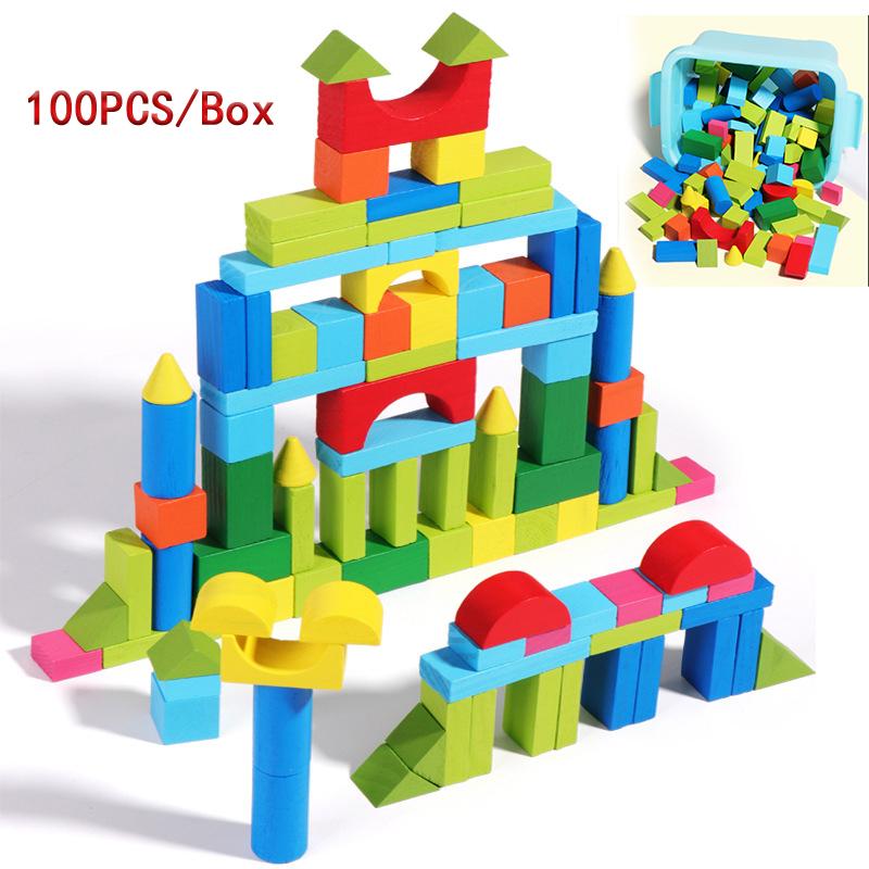 100pc Wooden for Kids Building Blocks Set with Storage Box Assembled Building Blocks Early Educational for
100pc Wooden for Kids Building Blocks Set with Storage Box Assembled Building Blocks Early Educational for