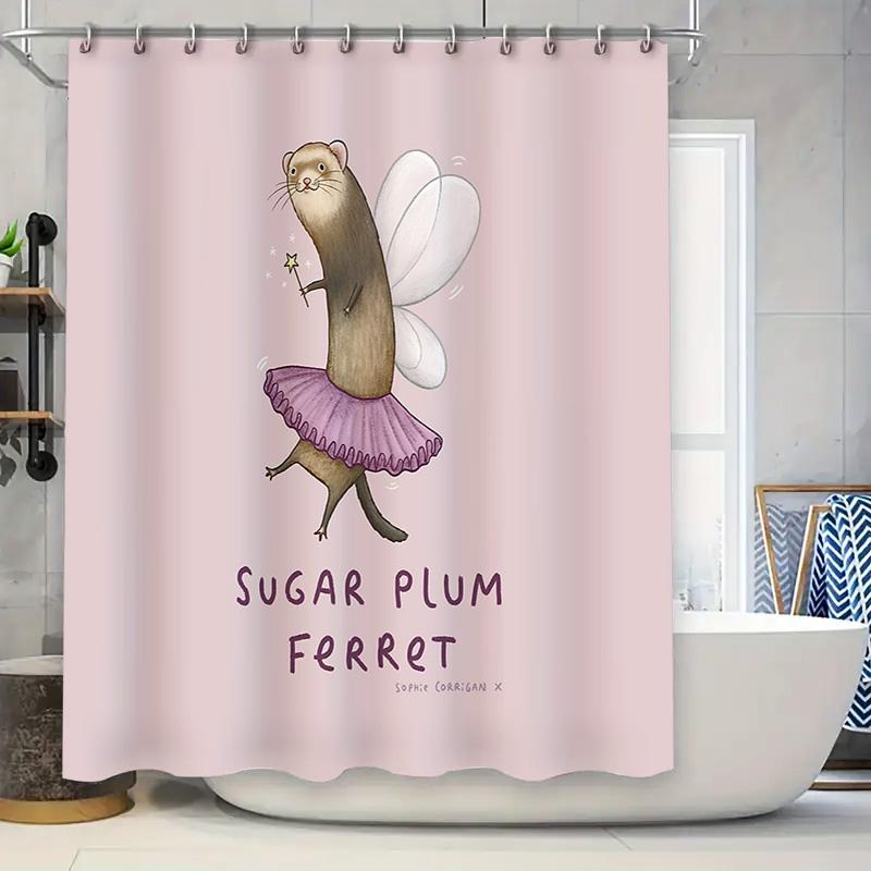 Cute Ferret Shower Curtain Woodland Animal Bathroom Decor Nature Forest Wildlife Washroom Curtains Home Decor Gifts W60H190(CM)-1 Pcs
Cute Ferret Shower Curtain Woodland Animal Bathroom Decor Nature Forest Wildlife Washroom Curtains Home Decor Gifts W60H190(CM)-1 Pcs