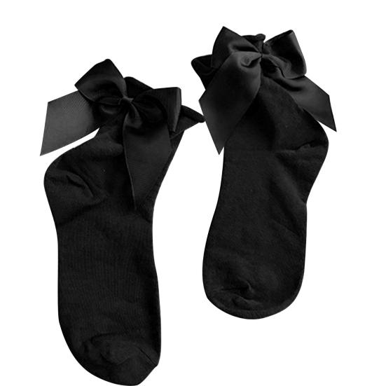 Женские модные хлопковые цветные дышащие короткие носки с бантом и бантом чёрный
Женские модные хлопковые цветные дышащие короткие носки с бантом и бантом чёрный