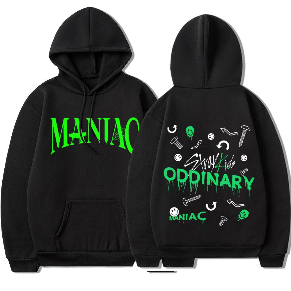 Мужская флисовая корейская толстовка с капюшоном с принтом Kpop Stray Kids Oddinary Maniac
Мужская флисовая корейская толстовка с капюшоном с принтом Kpop Stray Kids Oddinary Maniac