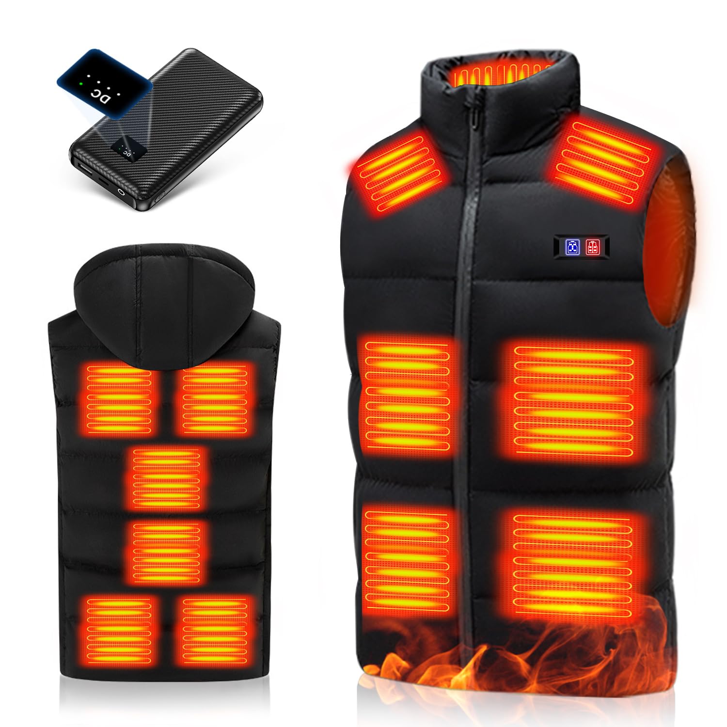 Heated Vest with Electric Heating Heating Points in All High Large 3 Temperature Independent Front and Back Fast for Men and Perfect for and Outdoor
Heated Vest with Electric Heating Heating Points in All High Large 3 Temperature Independent Front and Back Fast for Men and Perfect for and Outdoor