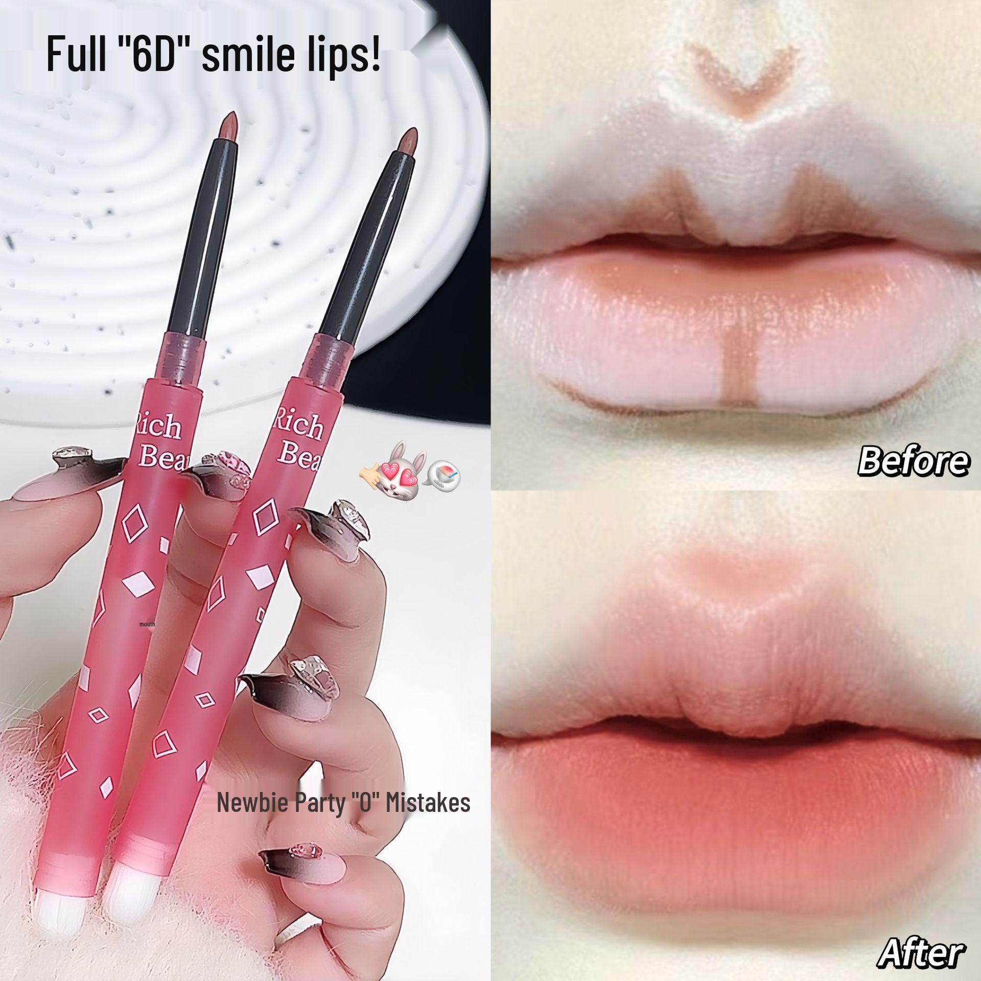 RichBear 2-in-1 Double-Ended Lip Brush & Liner: Achieve Three-Dimensional, Matte, and Dewy Comic Lips. 250mg
RichBear 2-in-1 Double-Ended Lip Brush & Liner: Achieve Three-Dimensional, Matte, and Dewy Comic Lips. 250mg