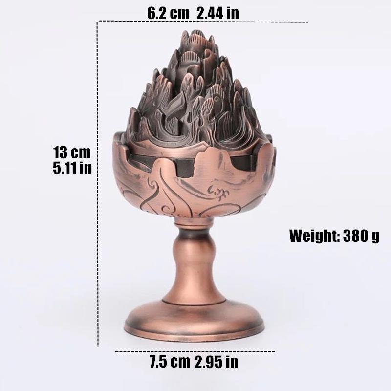 Multifunctional Incense Burner Alloy Buddhist Tibetan Aromatherapy High Stove Meditation Smoke Furnace Altars Desktop Decorative
Multifunctional Incense Burner Alloy Buddhist Tibetan Aromatherapy High Stove Meditation Smoke Furnace Altars Desktop Decorative