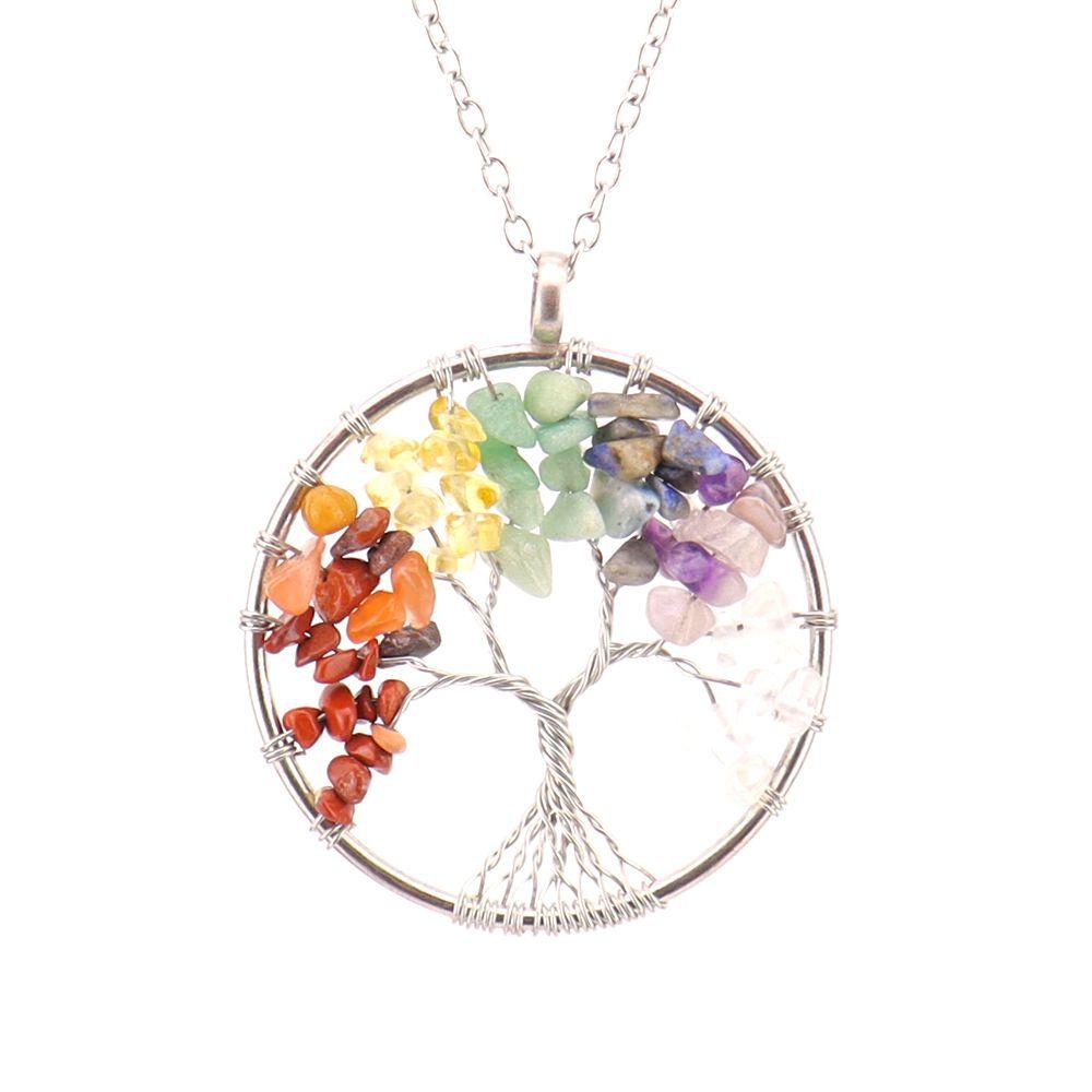 Natural Gravel Crystal Life Tree, Colorful Natural Stone Fortune Tree Necklace Direct Sales N82
Natural Gravel Crystal Life Tree, Colorful Natural Stone Fortune Tree Necklace Direct Sales N82