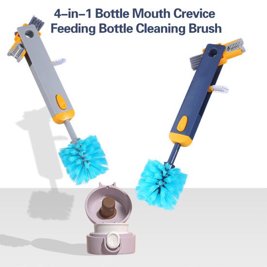 Щетка для чашки с плотной щетиной, выдвижная ручка, многофункциональная мягкая щетка для чистки бутылочки 4-в-1, щетка для горла бутылки, товары для дома
Щетка для чашки с плотной щетиной, выдвижная ручка, многофункциональная мягкая щетка для чистки бутылочки 4-в-1, щетка для горла бутылки, товары для дома