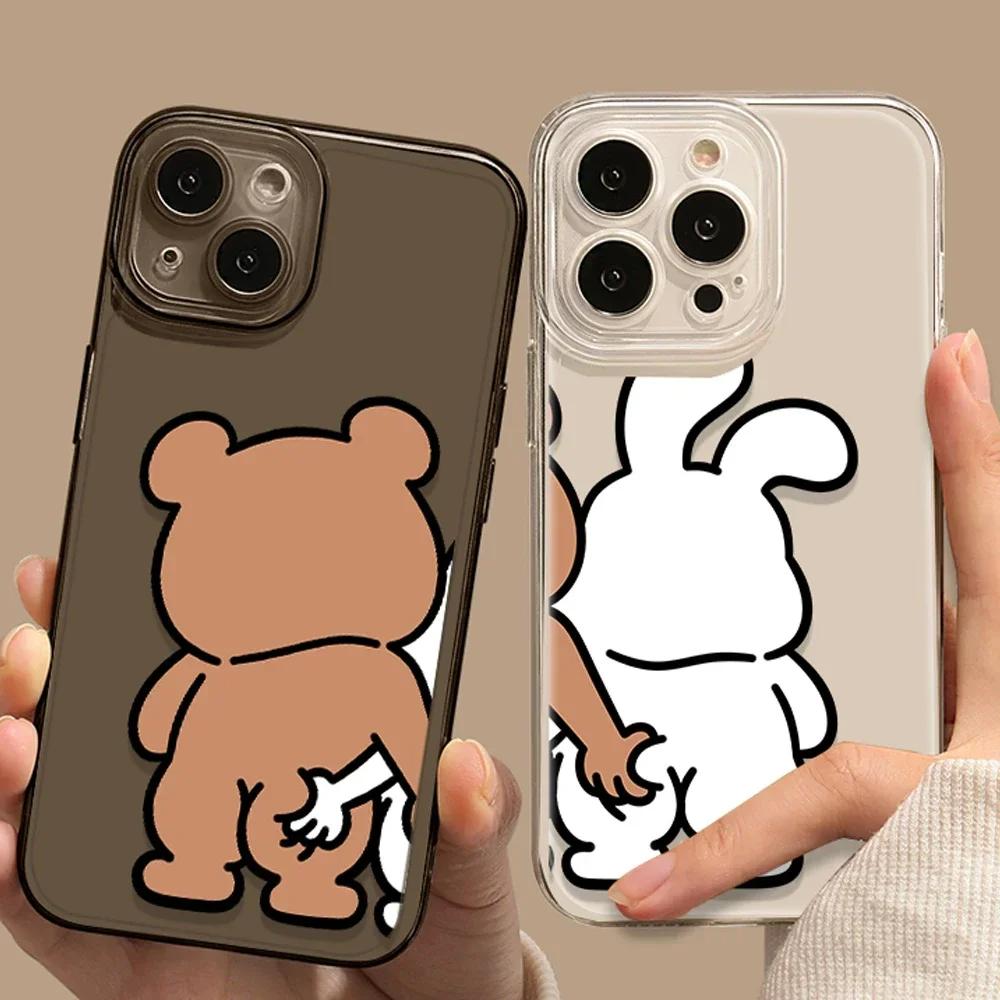Funny Bear Bunny Couple Phone Case for IPhone 15 13 12 11 Pro XS Max Mini 7 8 14 Plus SE2 X XR Shockproof Cover Capa Fundas Skin
Funny Bear Bunny Couple Phone Case for IPhone 15 13 12 11 Pro XS Max Mini 7 8 14 Plus SE2 X XR Shockproof Cover Capa Fundas Skin
