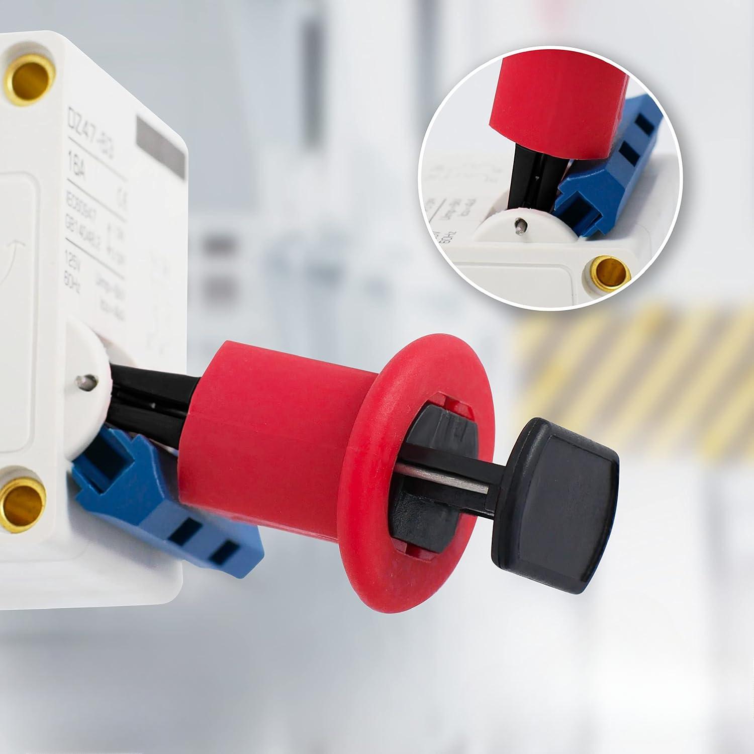 3 Pack Miniature Circuit Breaker Lockout - Pin Out Standard Industrial Grade LOTO Device, OSHA Compliant Electrical Switch Lock D01
3 Pack Miniature Circuit Breaker Lockout - Pin Out Standard Industrial Grade LOTO Device, OSHA Compliant Electrical Switch Lock D01