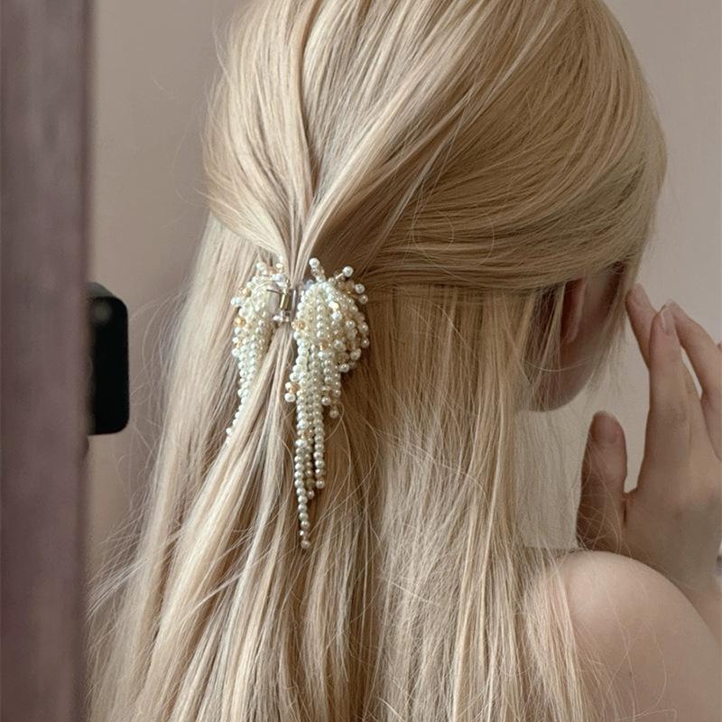 2024 New Arrival Light Luxury Imitation Pearl Tassel Small Grip Clip Handmade Crystal Clip Trendy Water Drop Women Hair Jewelry білий
2024 New Arrival Light Luxury Imitation Pearl Tassel Small Grip Clip Handmade Crystal Clip Trendy Water Drop Women Hair Jewelry білий