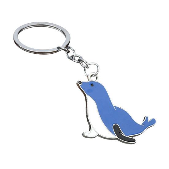 Keychain with Seal Pendant Lightweight Portable Keyring Creative Design Multiple Colors Optional Fun Keyring синій
Keychain with Seal Pendant Lightweight Portable Keyring Creative Design Multiple Colors Optional Fun Keyring синій