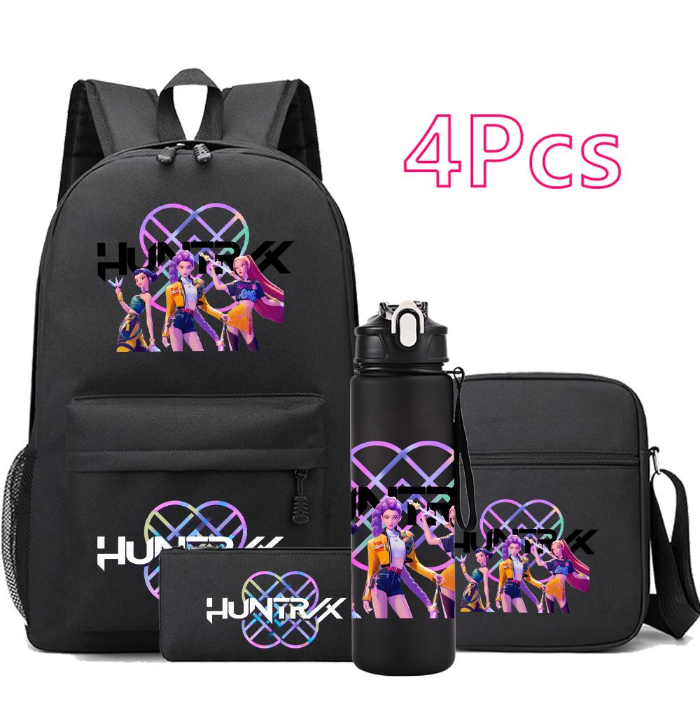 4Pcs/set Cartoon K-pop Printed Backpack Large Capacity Bookbag Shoulder Bag Case bag with 750ml Water Bottler Boy Girl School Bag Kid Gift Rucksak
4Pcs/set Cartoon K-pop Printed Backpack Large Capacity Bookbag Shoulder Bag Case bag with 750ml Water Bottler Boy Girl School Bag Kid Gift Rucksak