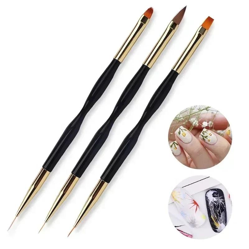 French Stripe Nail Art Liner Brush Set UV Gel Tips Ultra-thin Line Drawing Pen Dual End Painting Brushes Manicure Tools
French Stripe Nail Art Liner Brush Set UV Gel Tips Ultra-thin Line Drawing Pen Dual End Painting Brushes Manicure Tools