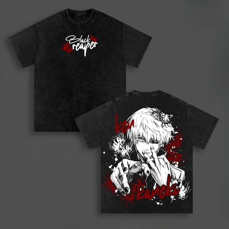 Anime Tokyo Ghoul Kaneki Ken Graphic T Shirt Men Women Washed Cotton Tshirts Vintage Casual Clothing Harajuku Male Loose T-shirt S чёрный
Anime Tokyo Ghoul Kaneki Ken Graphic T Shirt Men Women Washed Cotton Tshirts Vintage Casual Clothing Harajuku Male Loose T-shirt S чёрный