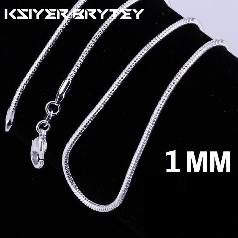 Серебро 925 пробы 16-30 дюймов 1 мм змеиная цепочка ожерелье для женских украшений - с застежкой из клешня лобстера - мужской шейный цепь
Серебро 925 пробы 16-30 дюймов 1 мм змеиная цепочка ожерелье для женских украшений - с застежкой из клешня лобстера - мужской шейный цепь