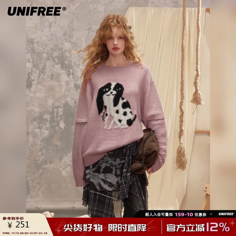 UNIFREE Puppy Jacquard Knit Sweater M
UNIFREE Puppy Jacquard Knit Sweater M