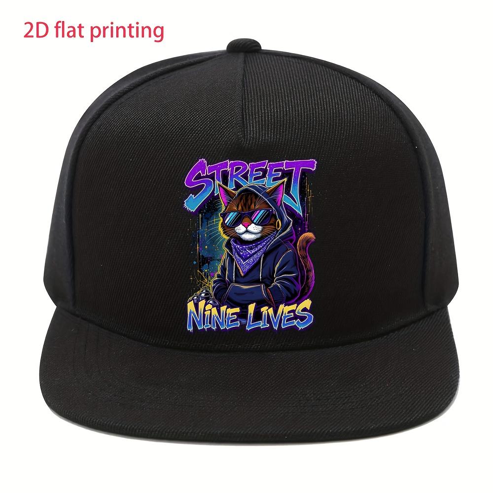 Cool Street Cat Nine Lives Snapback Cap Y2K Style Adjustable Flat Brim Hat Unisex Casual Polyester One Size
Cool Street Cat Nine Lives Snapback Cap Y2K Style Adjustable Flat Brim Hat Unisex Casual Polyester One Size