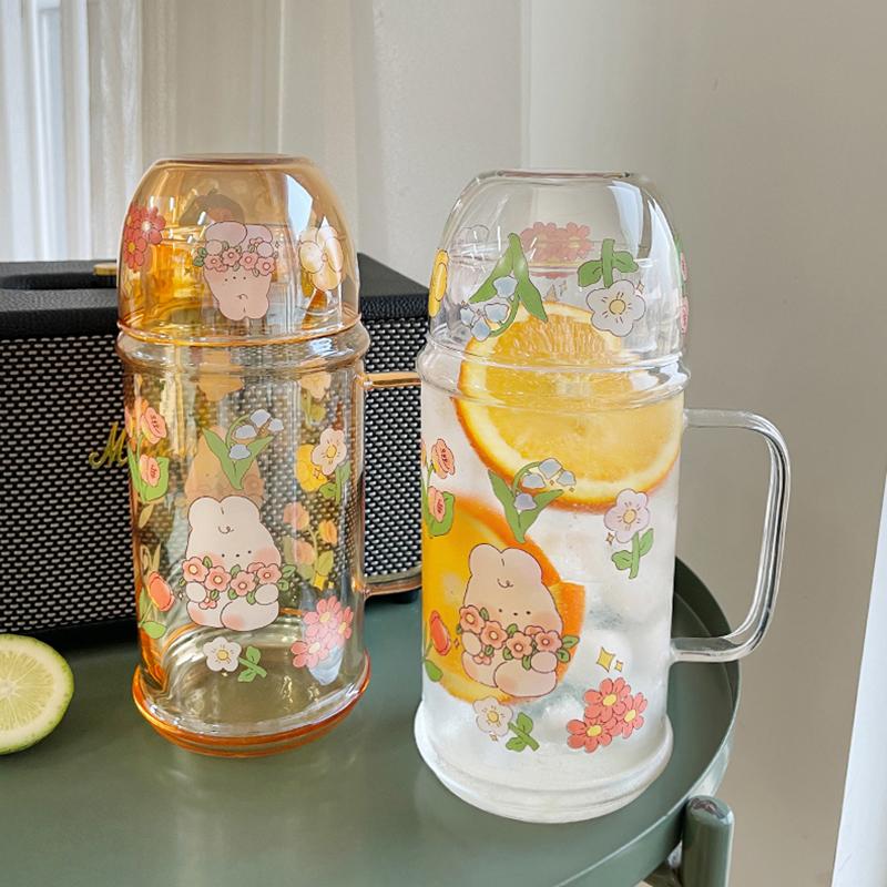 Kawaii Bunny Glass Tea Pot 1000ml Large Teapot Cute Clear Portable Fruit Juice Flower Tea Cold Heat Resistant Water Kettle Gift
Kawaii Bunny Glass Tea Pot 1000ml Large Teapot Cute Clear Portable Fruit Juice Flower Tea Cold Heat Resistant Water Kettle Gift