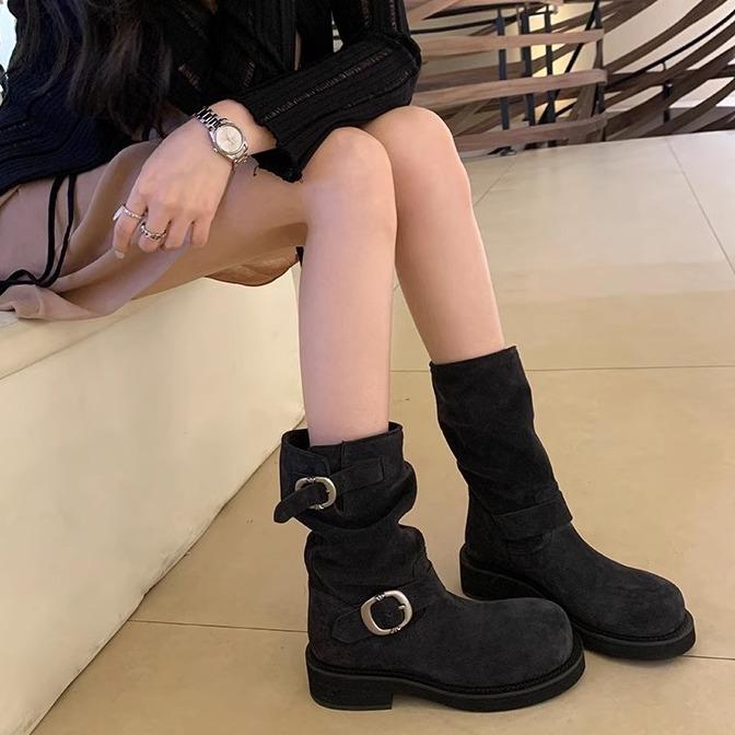 Grape mother autumn and winter new retro metal buckle round head polished Martin boots belt buckle locomotive stack short boots women 34
Grape mother autumn and winter new retro metal buckle round head polished Martin boots belt buckle locomotive stack short boots women 34