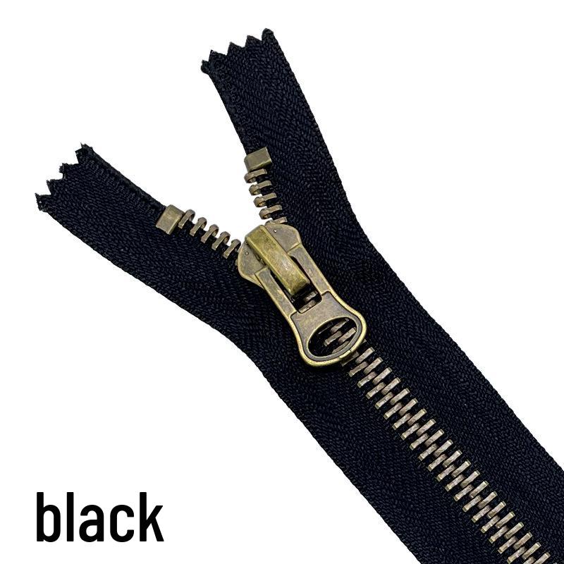 Double-Pull Self-Locking Dark Bronze No. 8 Metal Zipper for Leather Clothing & Luggage
Double-Pull Self-Locking Dark Bronze No. 8 Metal Zipper for Leather Clothing & Luggage