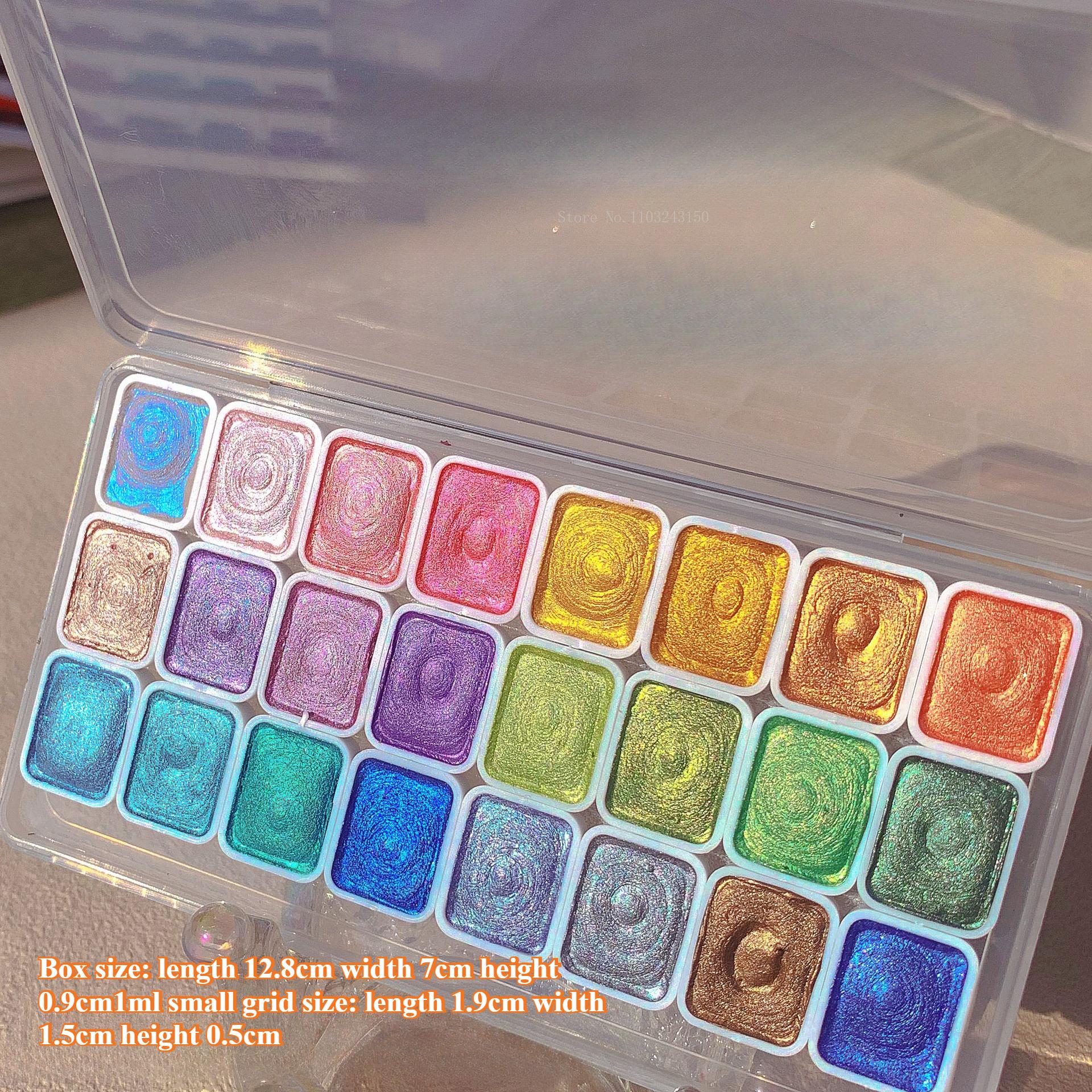 2.3ML 60color All-color Pearlescent Solid Watercolor Pigment Iron Box Set Student Painting Create Art Supplies Water Color Paint
2.3ML 60color All-color Pearlescent Solid Watercolor Pigment Iron Box Set Student Painting Create Art Supplies Water Color Paint